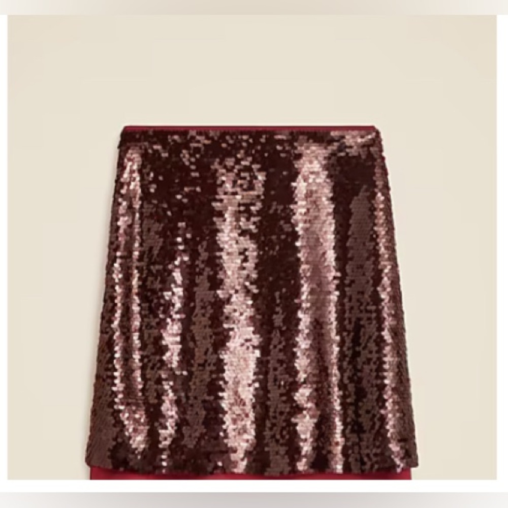 Jcrew Chiffon-lined sequin skirt